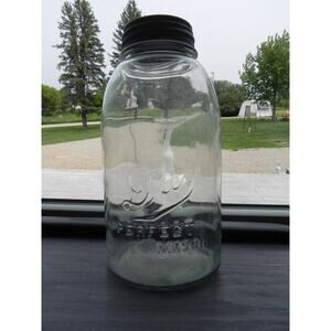 Drey Perfect Mason HG fruit canning jar, vintage storage RB 843